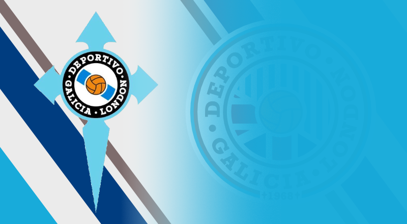 Deportivo Galicia London badge old and redesign